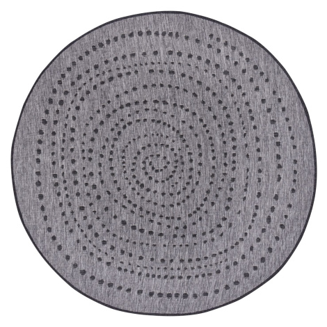 NORTHRUGS - Hanse Home koberce Kusový koberec Twin-Wendeteppiche 105418 Night Silver kruh – na v