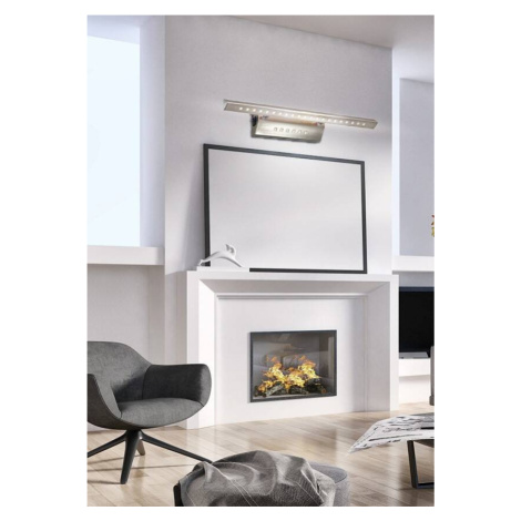 Nástěnné svítidlo 7W LED trojúhelníková trubice s vypínačem saténové FORTE CANDELLUX