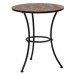 Mozaikový bistro stolek oranžovo-šedý 60 cm keramika