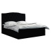 Eka Kontinentální čalouněná postel Exclusive - Fresh (200x200 cm) Barva látky - Fresh: Tmavě šed