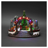 Konstsmide Christmas Stolní dekorace vánoční zoo, barevné LED a hudba