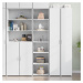 vidaXL Skříň highboard bílá 45 x 41 x 185 cm kompozitní dřevo