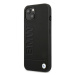 BMW BMHCP14SSLLBK hard silikonové pouzdro iPhone 14 6.1" black Leather Stamp