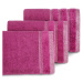 Bavlněný froté ručník s proužky OLA 50x90 cm, tmavě růžová, 500 gr Mybesthome Varianta: ručník -