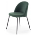 HALMAR Designová židle Zyonne tmavě zelená