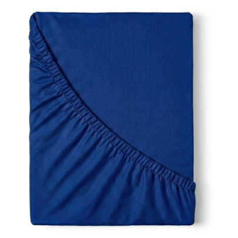 Kvalitex Saténové prostěradlo s gumou tmavě modré 100x200cm
