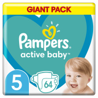 Pampers Active Baby plenky vel. 5, 11-16 kg, 64 ks
