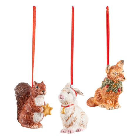 Vánoční závěsná dekorace s motivem zvířat, 3 ks, kolekce Nostalgic Ornaments - Villeroy & Boch