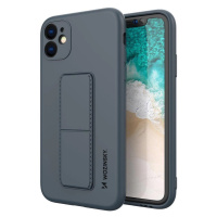 Wozinsky Kickstand Case silikonové pouzdro se stojánkem pro iPhone 12 námořnicky modré