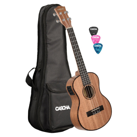 Cascha HH2048E Natural Tenorové ukulele