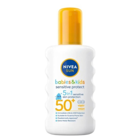 NIVEA SUN Dětský sprej na opalování Sensitive OF50+ 200ml