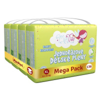 MONPERI Klasik Pleny jednorázové XL (12-16 kg) 136 ks - Mega Pack