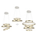 Nova Luce Elegantní závěsné LED svítidlo Vegas v luxusním zlatavém designu - 23 W LED, 1265 lm, 