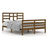 Rám postele medově hnědý masivní dřevo 140 × 200 cm, 3105863