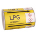 Páska na značení potrubí Signus M25 - LPG Samolepka 100 x 77 mm, délka 1,5 m, Kód: 25802