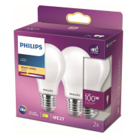 Philips Philips LED žárovka E27 10,5W 2 700K opál 2ks