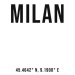 Ilustrace Milan simple coordinates, Finlay & Noa, 30x40 cm