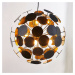 Lindby Závěsná lampa Kinan s disky ve zlaté a černé