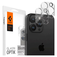 Ochranné sklo Spigen Glass tR Optik 2 Pack, crystal clear - iPhone 15 Pro/15 Pro Max/iPhone 14 P