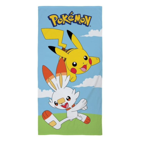 Halantex Bavlněná froté osuška 70x140 cm - Pokémon