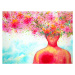 Ilustrace mind spiritual human body head flower, Benjavisa, 40 × 30 cm