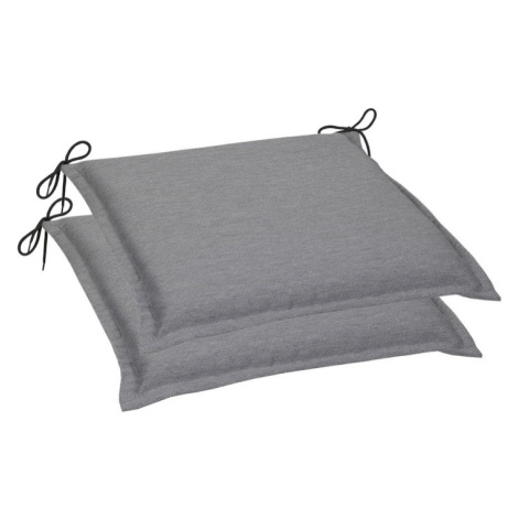 GO-DE Textil Sada zahradních podsedáků Uni (šedá, polštářek, 5 cm, 2 kusy)
