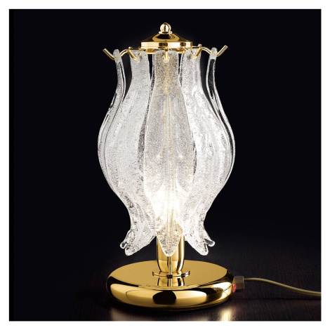 Patrizia Volpato Stolní lampa Petali se sklem Murano 31 cm