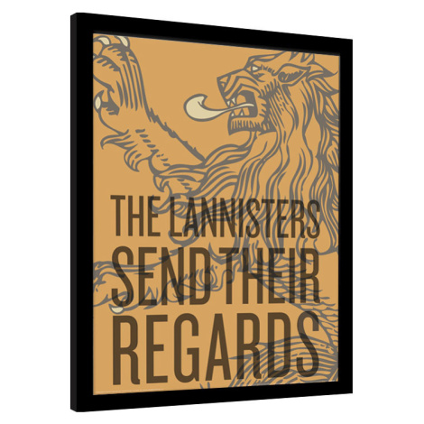Obraz na zeď - Hra o Trůny (Game of Thrones) - The Lannisters Send Their Regards Pyramid