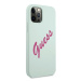 Guess GUHCP12MLSVSBF hard silikonové pouzdro iPhone 12 / 12 Pro 6.1" blue-fushia Silicone Vintag