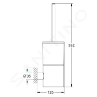 Grohe 40314DC3 - Souprava na čištění toalety, sklo/supersteel