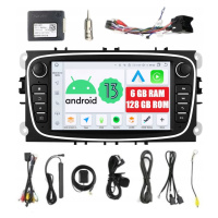 Rádio 2DIN Navigace Android Ford Connect Focus II S-max Galaxy Mondeo MK4