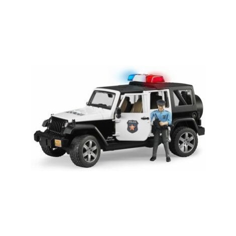 Bruder 2526 Jeep Wrangler Policie s figurkou policisty Brüder Mannesmann