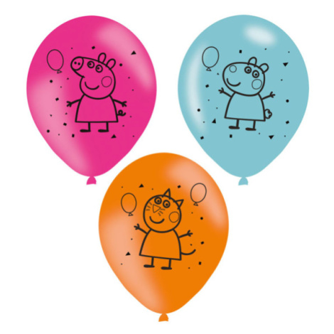 Amscan Sada latexových balonů - Peppa pig 6 ks