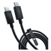 3mk datový kabel - Hyper ThunderBolt Cable 240W, černá