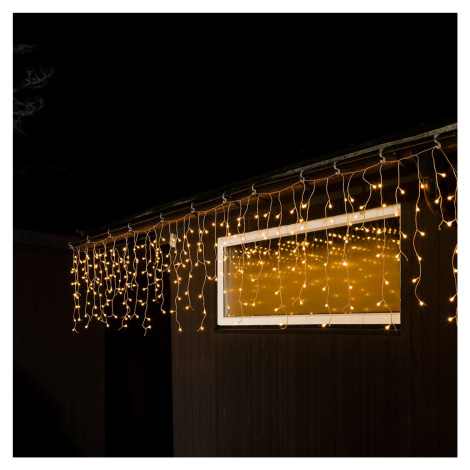 Konstsmide Christmas LED světelná clona ledový déšť teplá bílá transp. 10m Konstmide