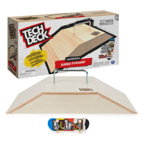 Tech deck dřevěná rampa s fingerboardem