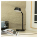 Lindby Stolní lampa Lindby Tijan LED, černá, ohebné rameno
