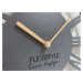 Jednoduché antracitové nástěnné hodiny v dřevěném designu 30 cm