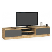 Stolek pod TV RTV K 160 CLP dub artisan / šedý