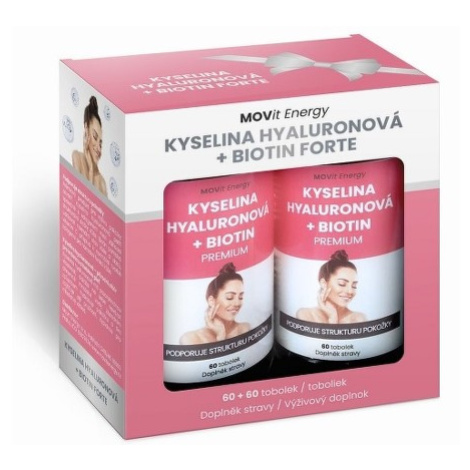 Beauty Kyselina hyaluronová + Biotin 120 tobolek MOVIT
