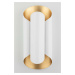 HUDSON VALLEY nástěnné svítidlo BANKS ocel zlatá/bílá E27 2x40W 8500-GL/WH-CE