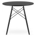 Kulatý stůl TODI 80 cm černý (černé nohy)