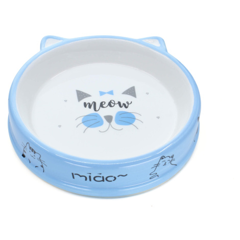 Vsepropejska Meow keramická miska pro kočku Barva: Modrá