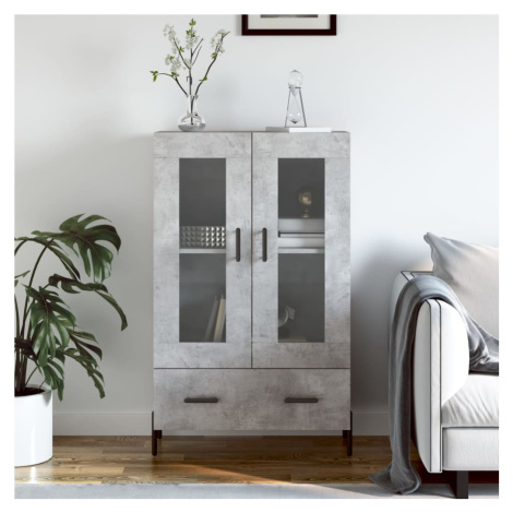 vidaXL Skříň highboard betonově šedá 69,5x31x115 cm kompozitní dřevo