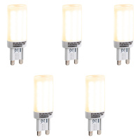 Set van 5 G9 3-staps dimbare LED lampen opaal 4.5W 500 lm 2700K