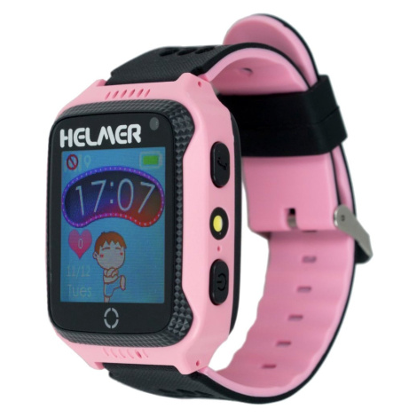 Helmer LK 707 dětské hodinky s GPS lokátorem s možností volání, fotoaparátem růžové - LOKHEL1035 dörner + helmer