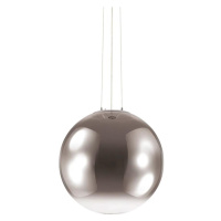 Ideal Lux - Lustr na lanku MAPA 1xE27/42W/230V pr. 50 cm šedá/kouřová 161327