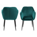 Jídelní židle Aiden zelená, černá