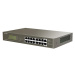 Tenda TEG1116P-16-150W - PoE AT Switch 135Watt, 16xRJ45 Switch s 16x 10/100/1000 Mbps PoE, Fanle