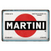 Plechová cedule Martini Logo White, 30 × 20 cm